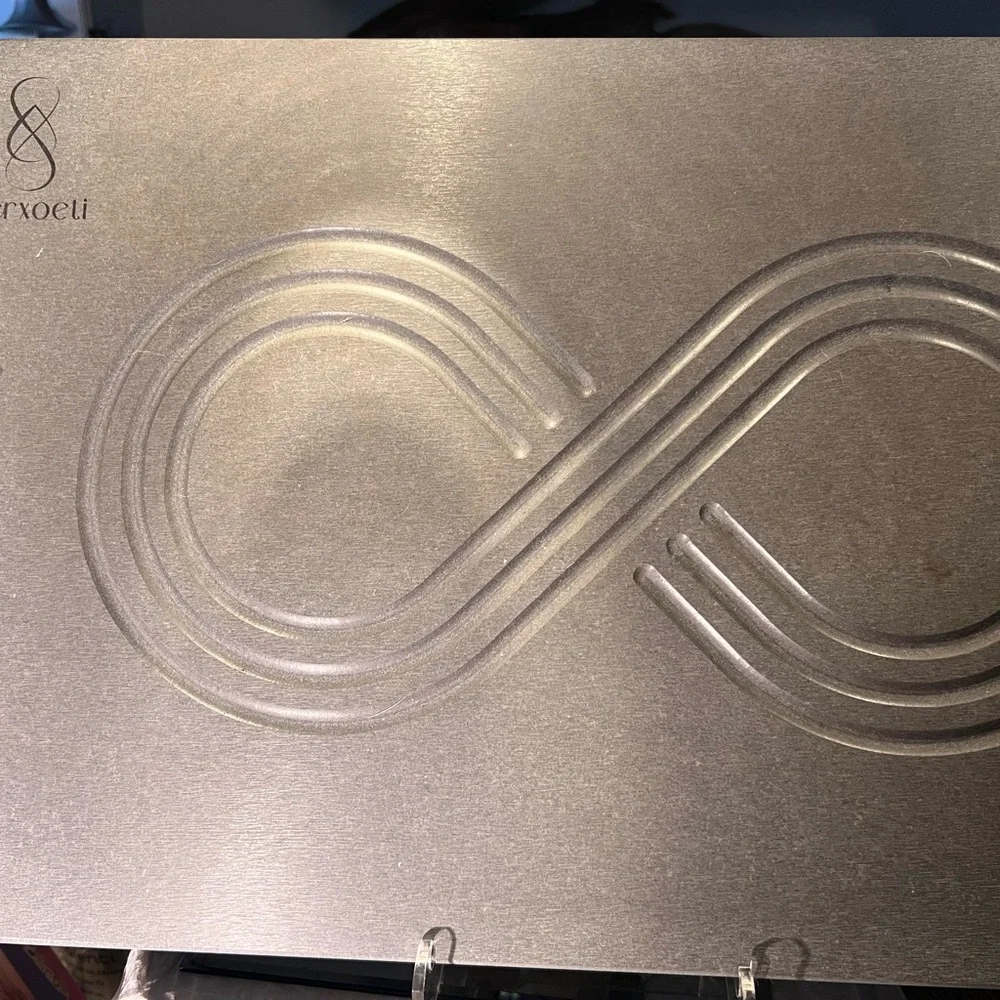 Infinity Design stone Silver Bath Mat. Highly porous, no more soggy cloth mats